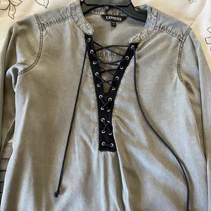 Express Tie-Up Top (NWOT)